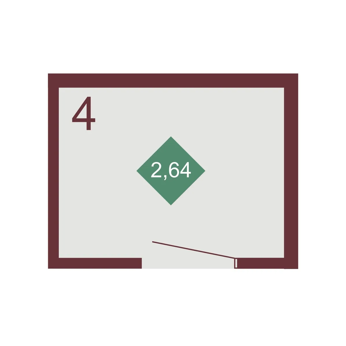 Кладовая — 2.64 м²