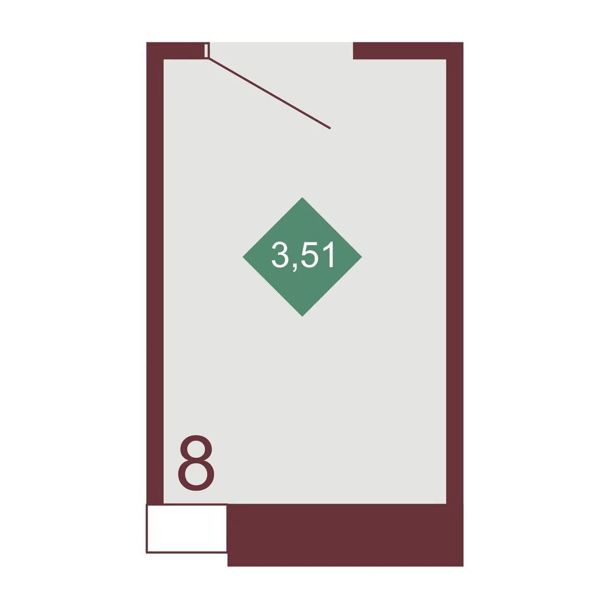 Кладовая — 3.51 м²