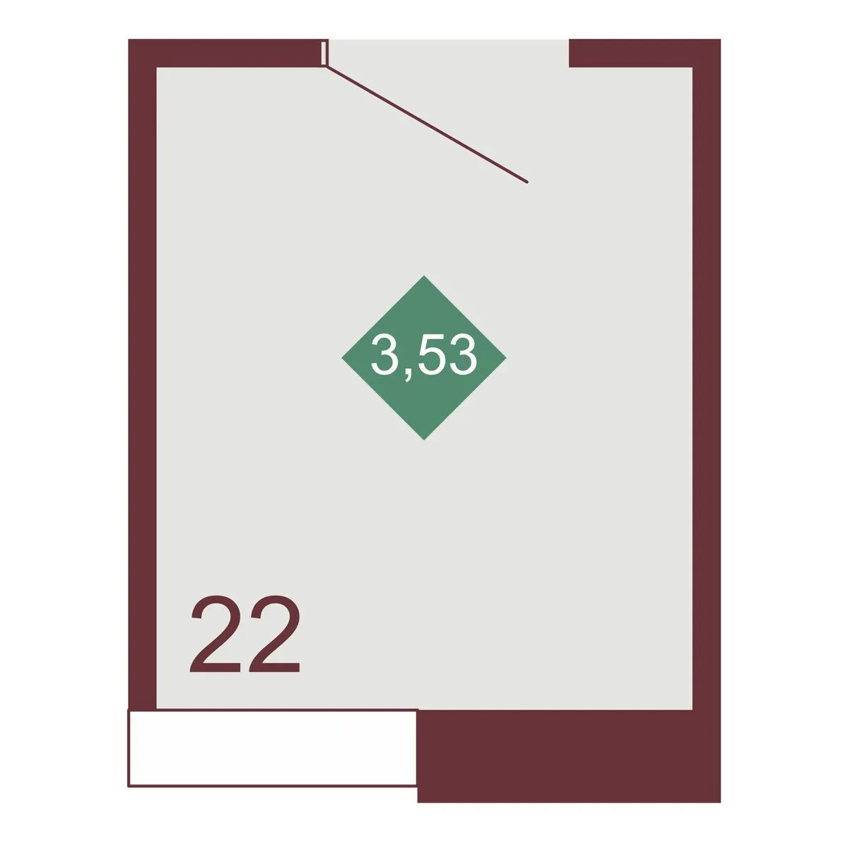Кладовая — 3.53 м²