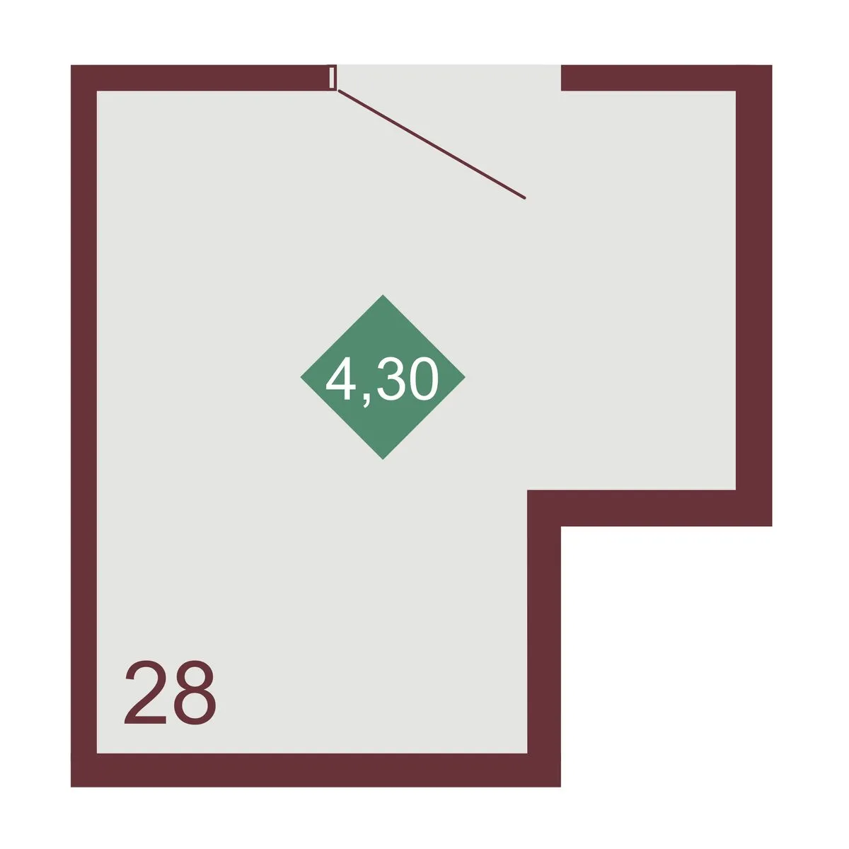 Кладовая — 4.3 м²
