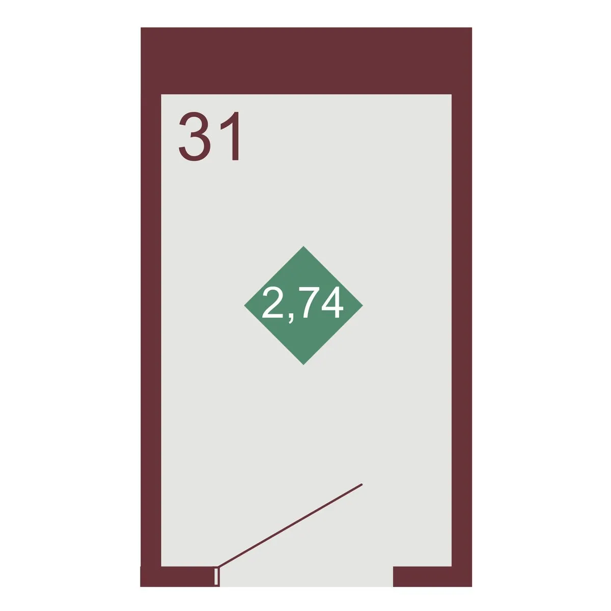 Кладовая — 2.74 м²