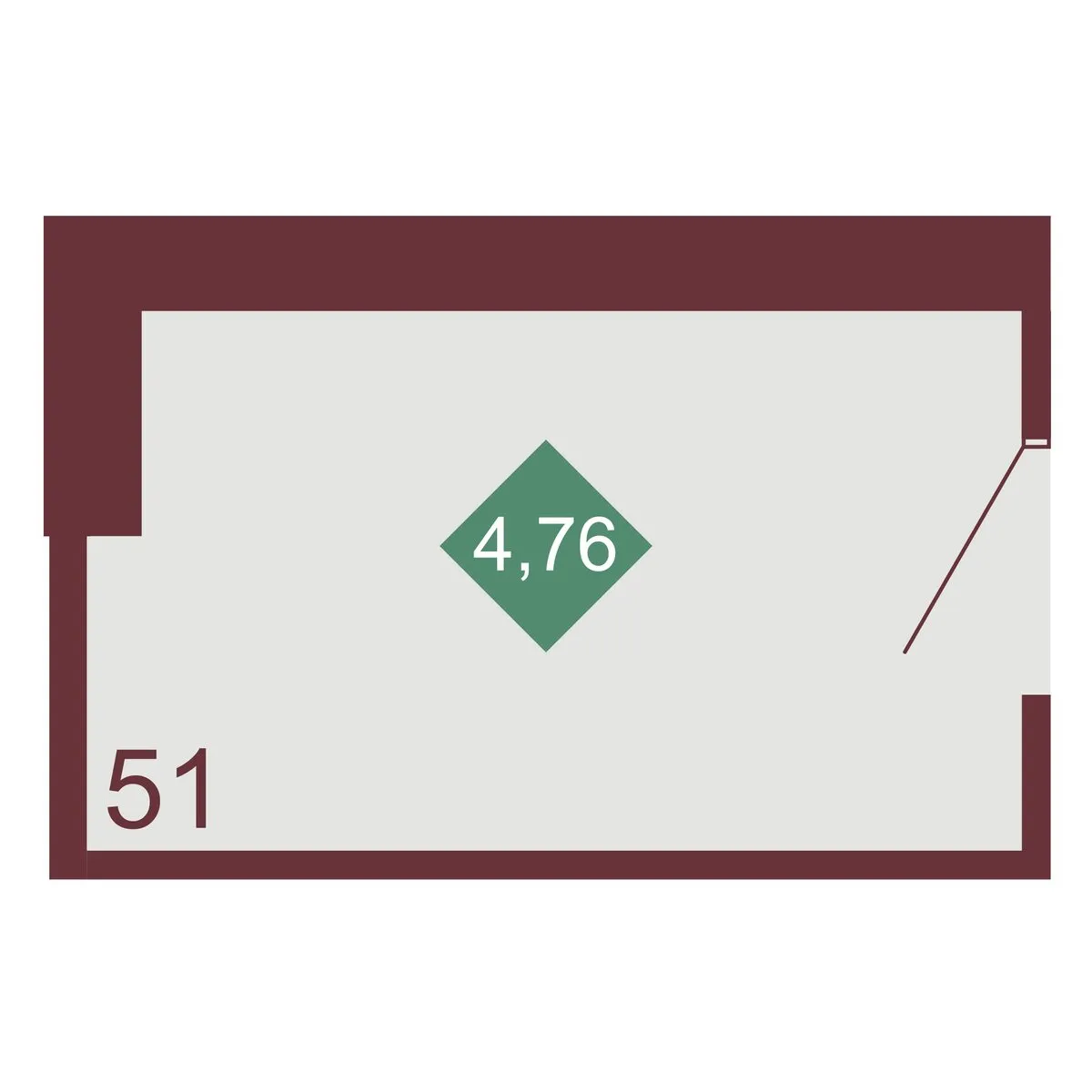 Кладовая — 4.76 м²