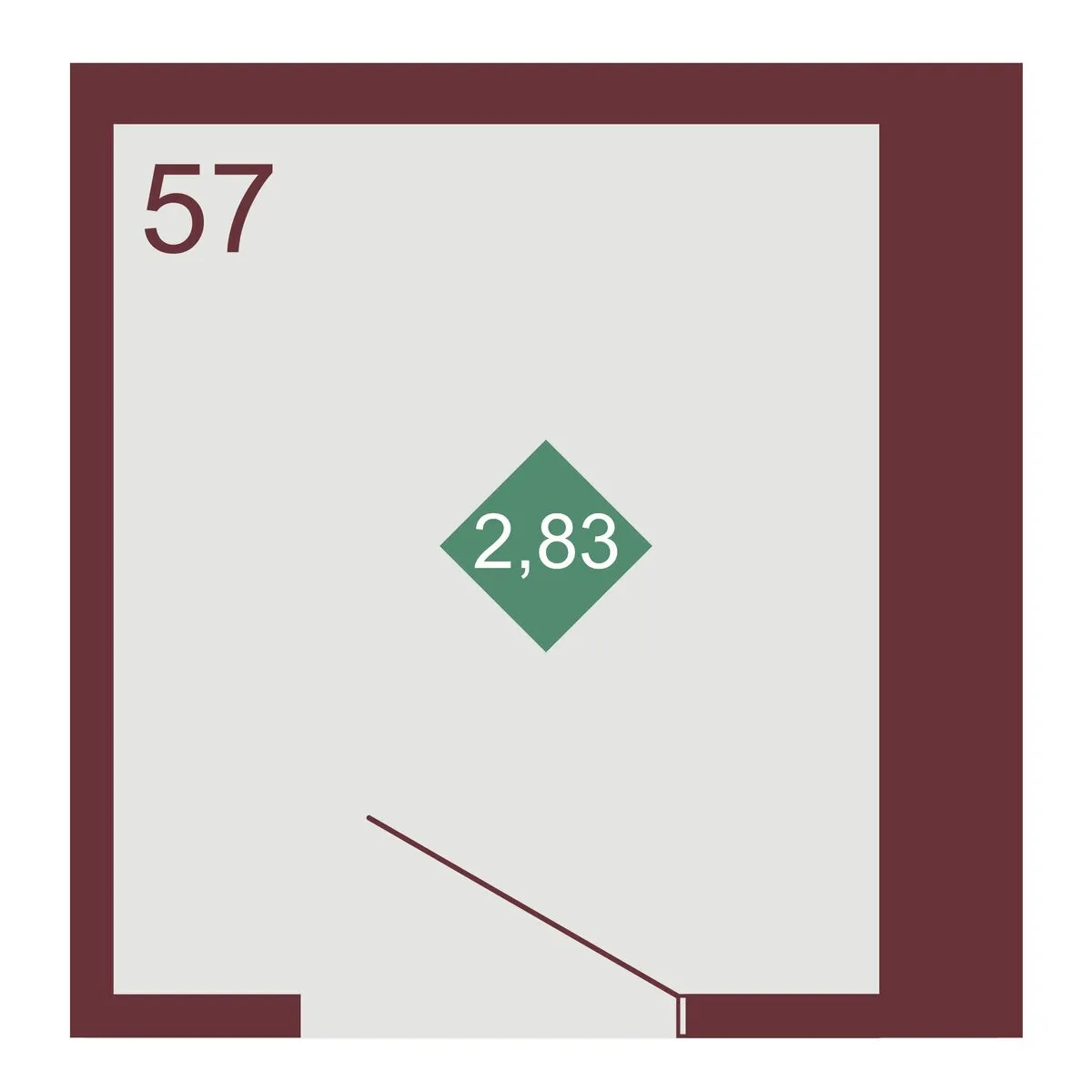 Кладовая — 2.83 м²