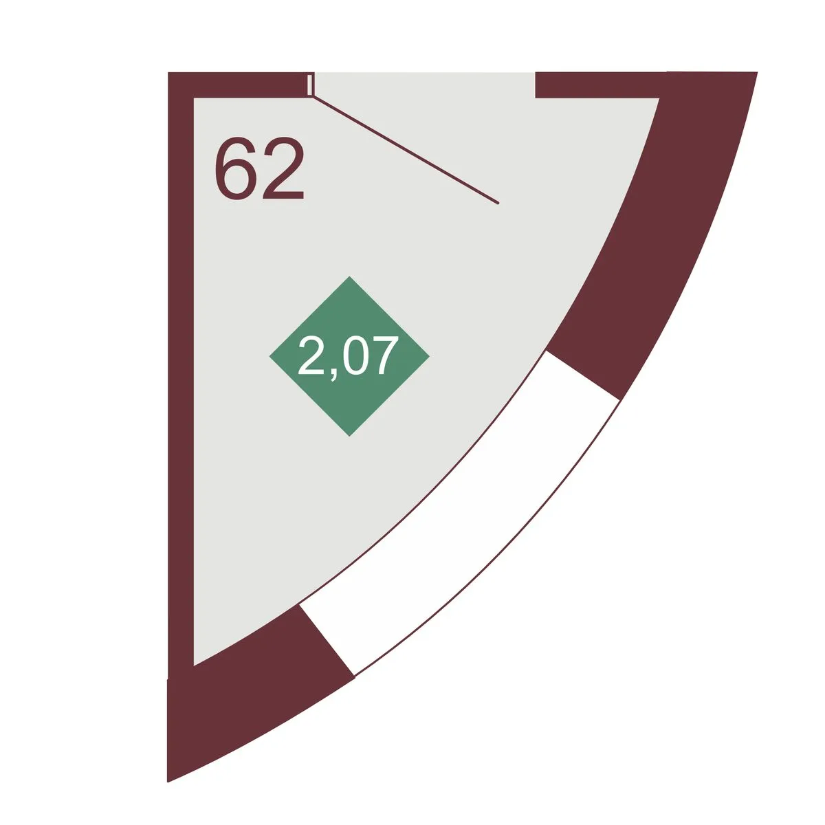 Кладовая — 2.07 м²
