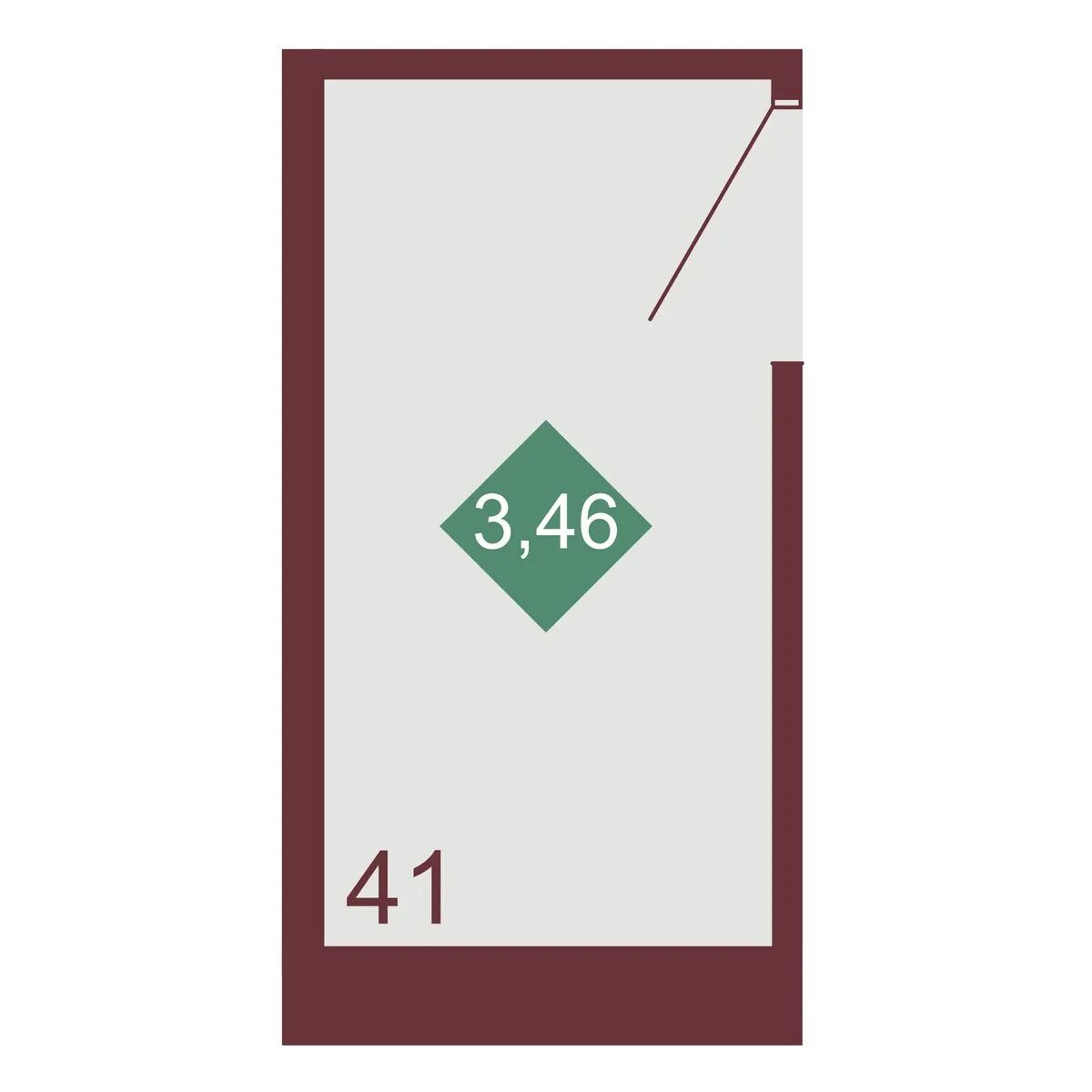 Кладовая — 3.46 м²