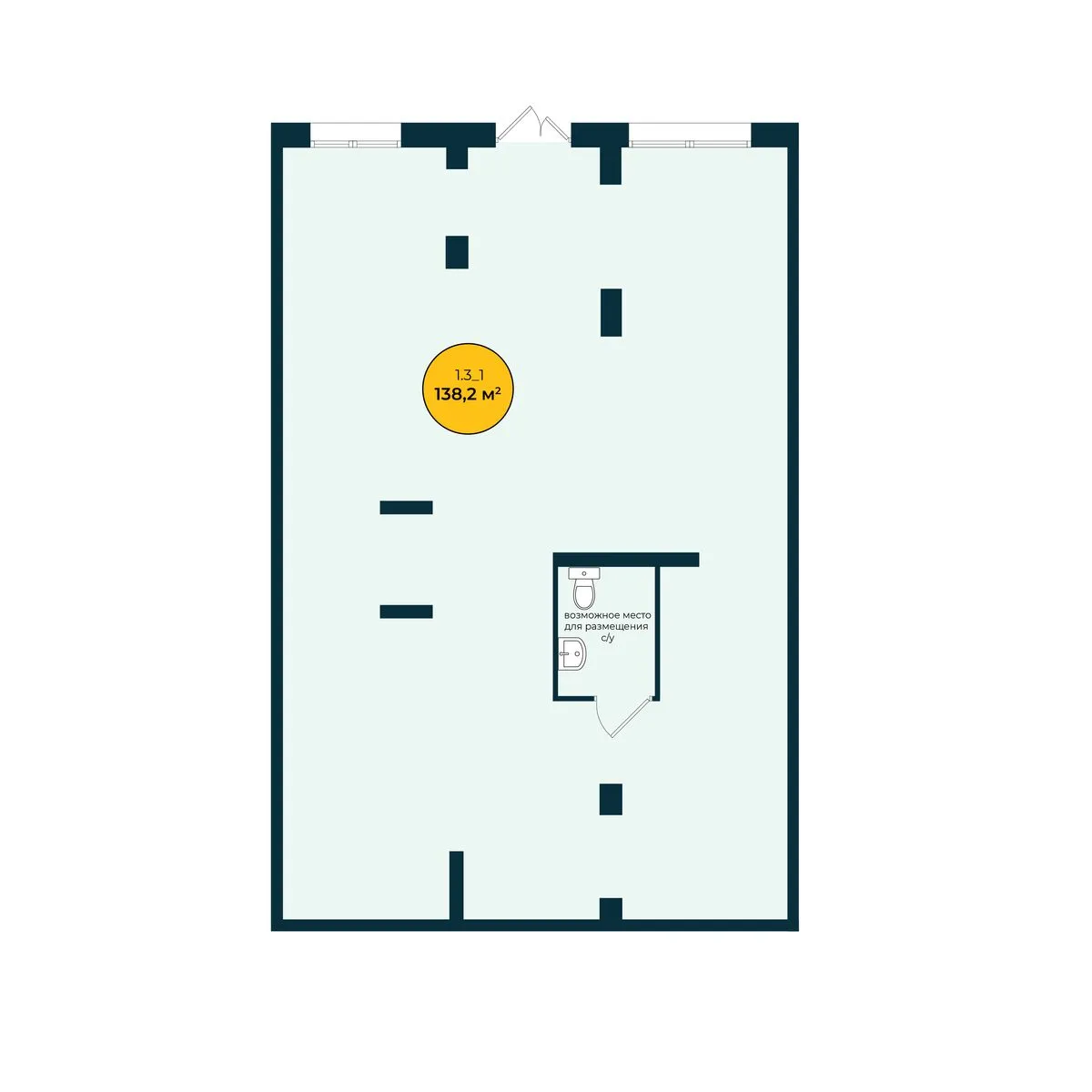 Планировка — Офис, 138.2 м²